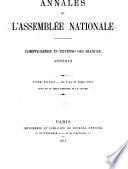 Annales de l'Assemblée nationale