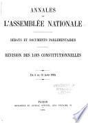 Annales de l'Assemblée nationale