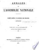 Annales de l'Assemblée nationale