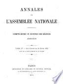 Annales de l'Assemblée nationale