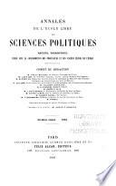 Annales de l'Ecole libre des sciences politiques
