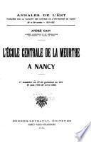 Annales de l'Est et du Nord