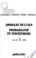 Annales de L'I.H.P.