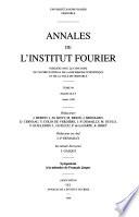 Annales de l'Institut Fourier