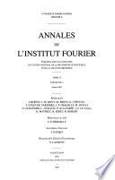 Annales de l'Institut Fourier