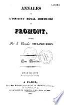 Annales de l'Institut horticole de Fromont