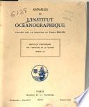 Annales de L'Institut Océanographique