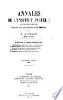 Annales de l'Institut Pasteur