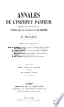 Annales de l'Institut Pasteur