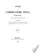 Annales de l'Observatoire de Bruxelles
