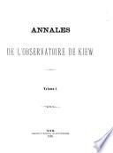 Annales de l'Observatoire de Kiew