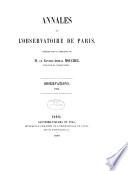 Annales de l'Observatoire de Paris