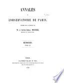 Annales de l'Observatoire de Paris