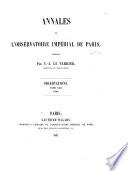 Annales de l'Observatoire de Paris