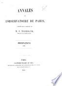 Annales de l'Observatoire de Paris