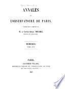 Annales de l'Observatoire de Paris