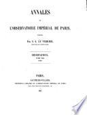 Annales de l'Observatoire Impérial de Paris