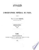 Annales de l'Observatoire impérial de Paris