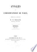 Annales de l'Observatoire imperial de Paris