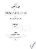 Annales de l'Observatoire impérial de Paris