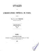 Annales de l'Observatoire impérial de Paris