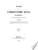 Annales de l'Observatoire Royal de Bruxelles