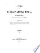 Annales de l'Observatoire Royal de Bruxelles