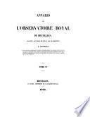 Annales de l'Observatoire Royal de Bruxelles