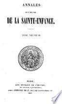 Annales de l'Oeuvre pontificale de la Sainte-Enfance