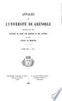 Annales de l'Université de Grenoble