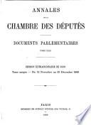 Annales de la Chambre des députés