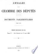 Annales de la Chambre des Députés