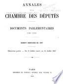 Annales de la Chambre des députés ...