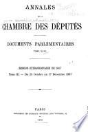 Annales de la Chambre des députés ...