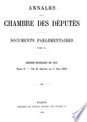Annales de la Chambre des députés