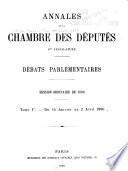 Annales de la Chambre des députés