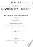 Annales de la Chambre des députés ...