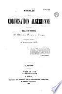 Annales de la colonisation algérienne