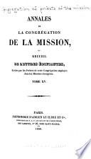 Annales de la Congrégation de la mission