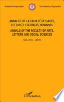 Annales de la Faculté des arts, lettres et sciences humaines de l'Université de