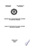 Annales de la Faculté des arts, lettres et sciences humaines de l'Université de Ngaoundéré