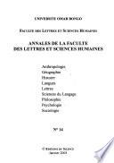 Annales de la Faculté des lettres et sciences humaines