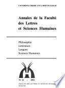 Annales de la Faculté des lettres et sciences humaines