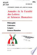 Annales de la Faculté des lettres et sciences humaines