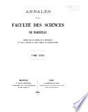 Annales de la Faculté des sciences de Marseille ...