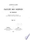 Annales de la Faculté des sciences de Marseille ...