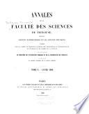 Annales de la Faculté des sciences de Toulouse