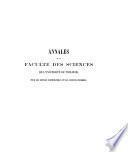 Annales de la Faculté des sciences de Toulouse pour les sciences mathématiques et les sciences physiques