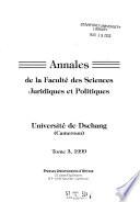 Annales de la Faculté des sciences juridiques et politiques
