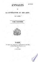 Annales de la littérature et des arts
